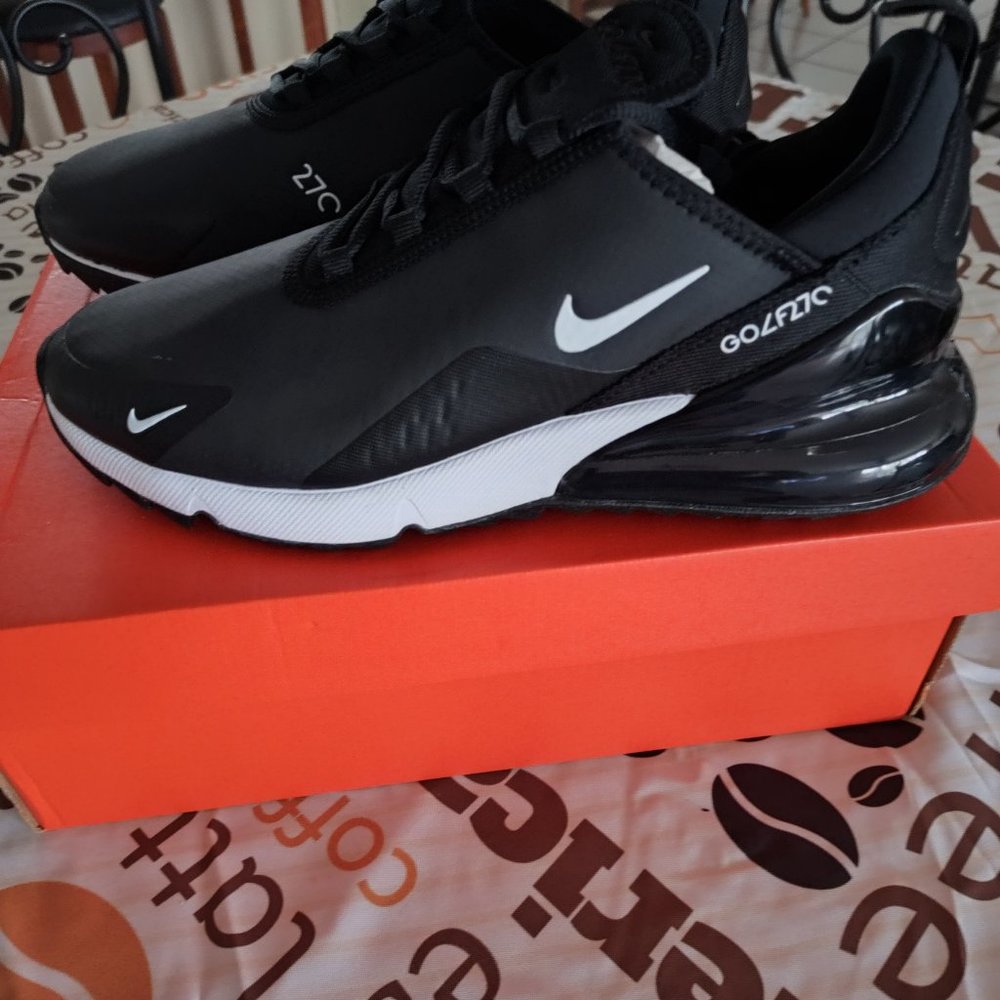 Nike Air Max 270 Golf Black White Limited Edition CK6483-001 (Size 8.5 Mens)